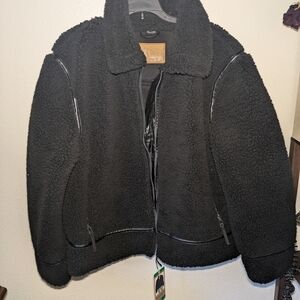BearPaw Black Sherpa Jacket
